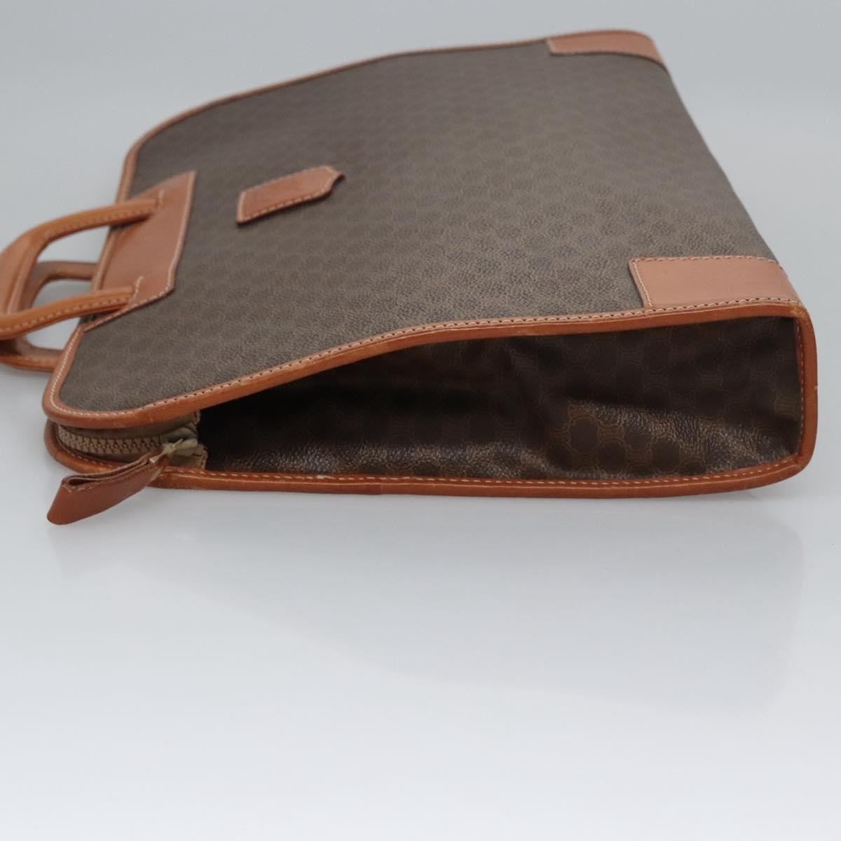 Celine Macadam Briefcase Canvas and leather, BROWN, CANVAS, Briefcase