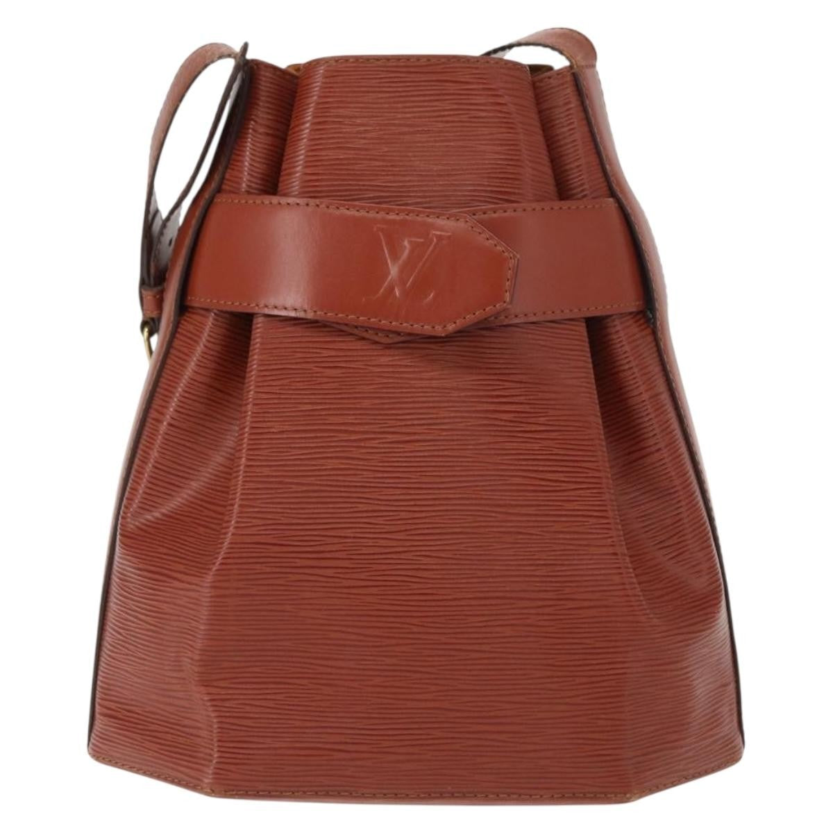 Louis Vuitton Vintage Sac d'Epaule Handbag Epi Leather, BROWN, LEATHER, Shoulder bag