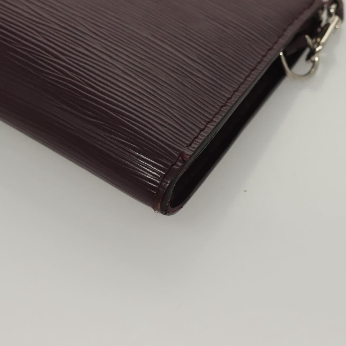 Louis Vuitton Pochette Accessoires Epi Leather, PURPLE, LEATHER, Clutche & pouche