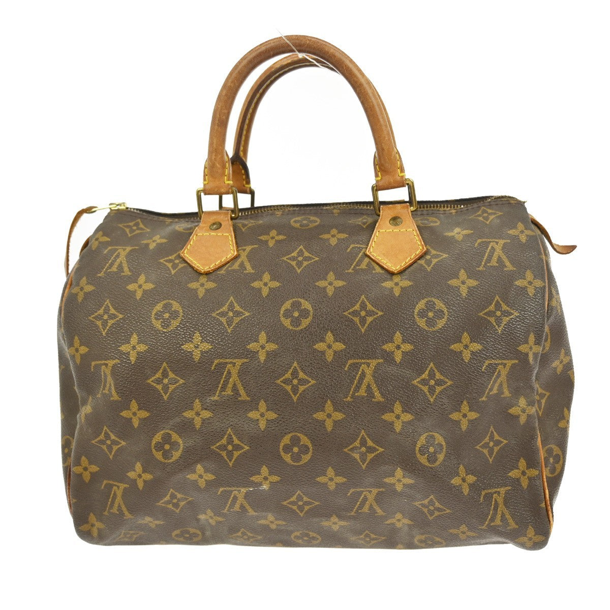 Louis Vuitton Speedy Handbag Monogram Canvas, BROWN, CANVAS, Handbag