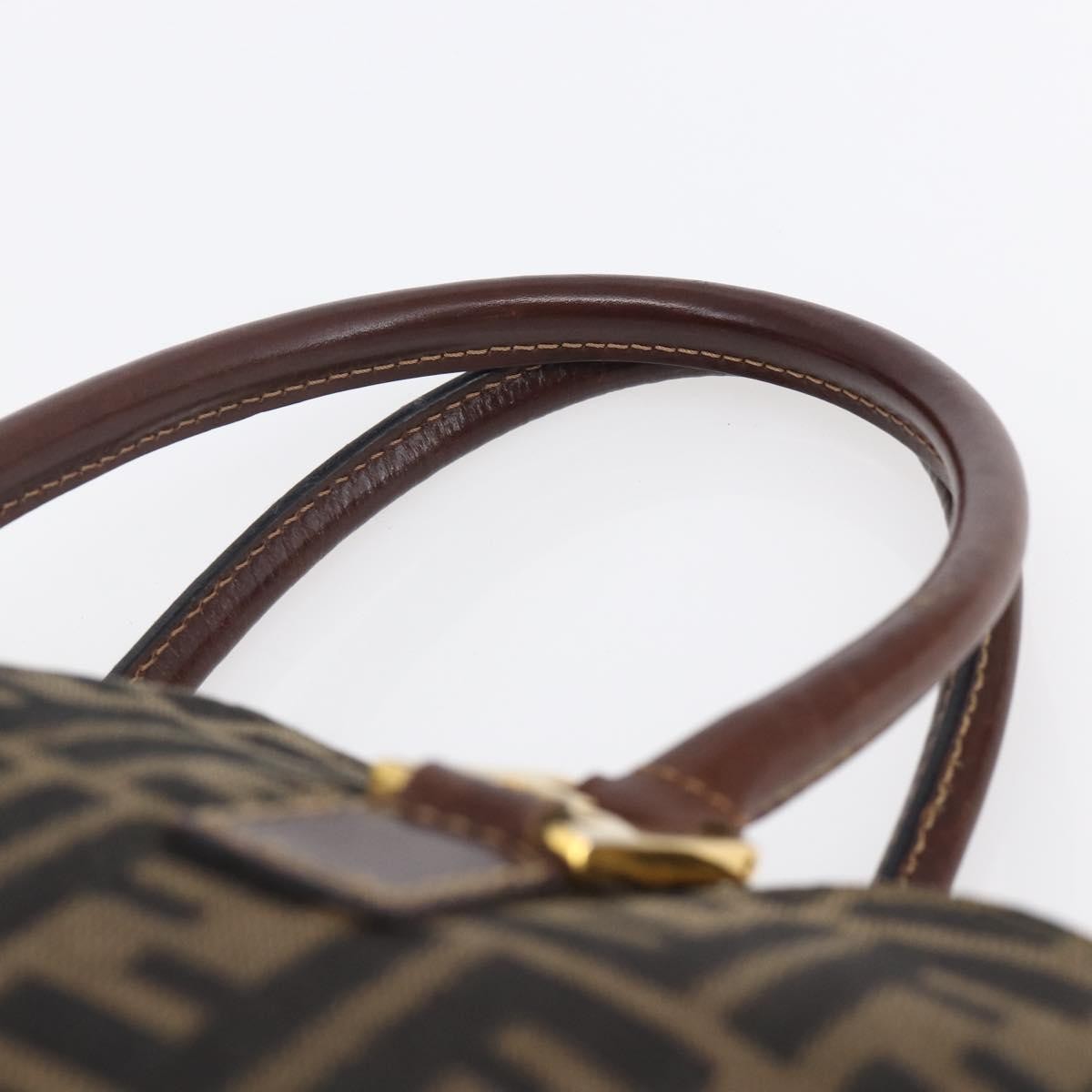 Fendi Vintage Convertible Satchel Zucca Canvas, BROWN, CANVAS, Handbag