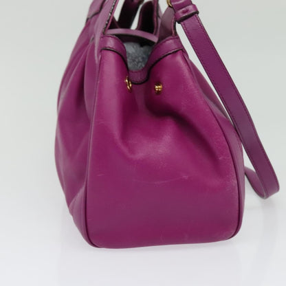 Salvatore Ferragamo Annabell Tote Leather, PURPLE, LEATHER, Handbag