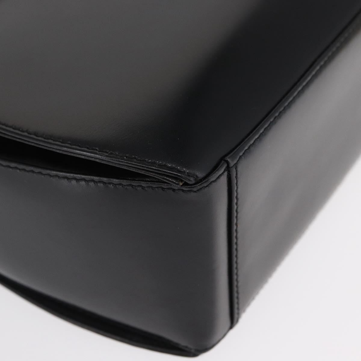 Salvatore Ferragamo Gancini Shoulder Bag Leather, BLACK, LEATHER, Shoulder bag
