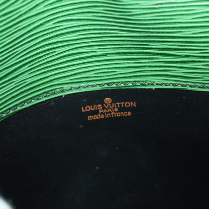 Louis Vuitton Cartouchiere Handbag Epi Leather, Green, Leather, Shoulder Bag