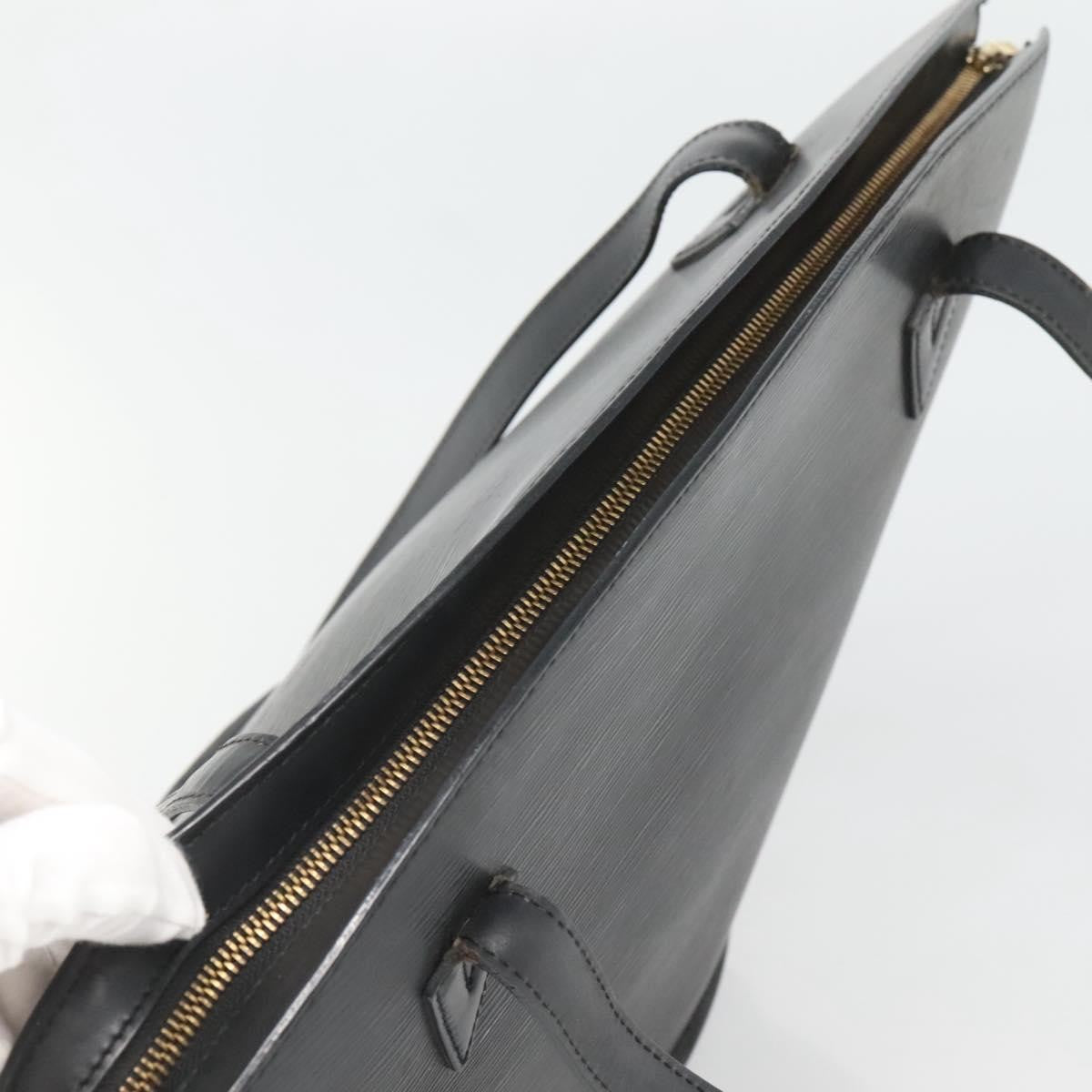 Louis Vuitton Saint Jacques Handbag Epi Leather, BLACK, LEATHER, Shoulder bag