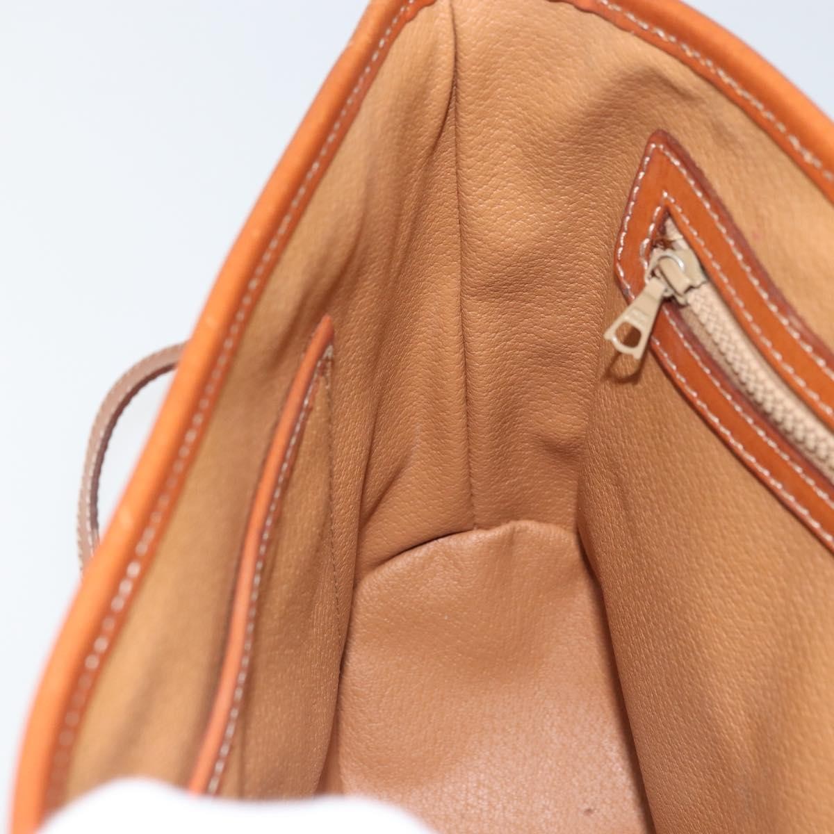 Celine Vintage Macadam Handbag Canvas and Leather, BROWN, CANVAS, Handbag