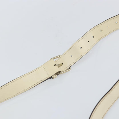 Gucci Double Buckle Flap Messenger Bag GG Coated Canvas with Leather, BEIGE, PVC, Shoulder bag