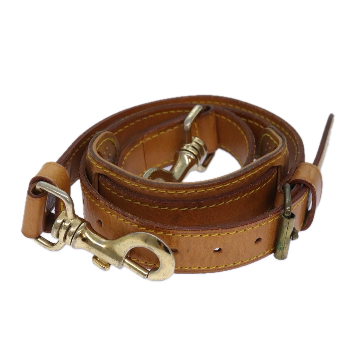 Louis Vuitton Adjustable Shoulder Strap Taiga Leather, BEIGE, LEATHER, Straps