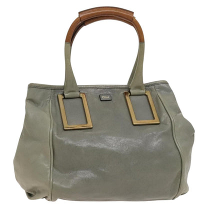 Chloe Ethel Handbag Leather, GRAY, LEATHER, Handbag