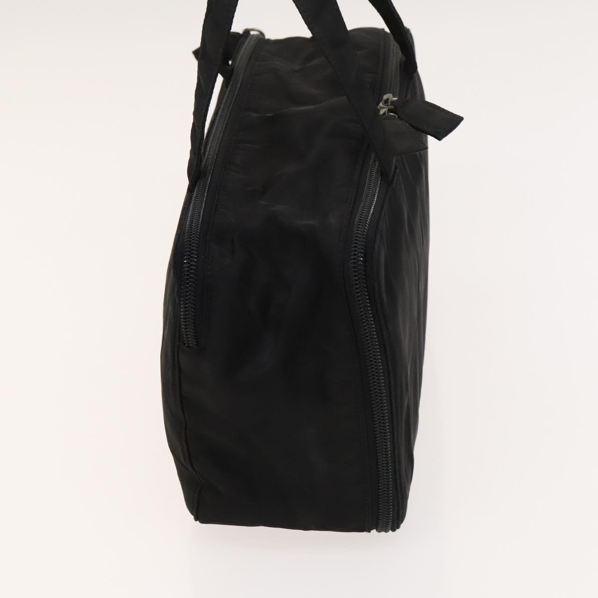 Prada Vintage Zip Handbag Tessuto, BLACK, NYLON, Handbag