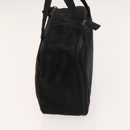 Prada Vintage Zip Handbag Tessuto, BLACK, NYLON, Handbag
