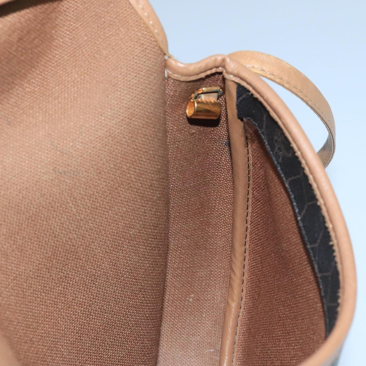 Christian Dior Vintage Honeycomb Flap Crossbody Bag Canvas and Leather, BLACK, CANVAS, Crossbody bag