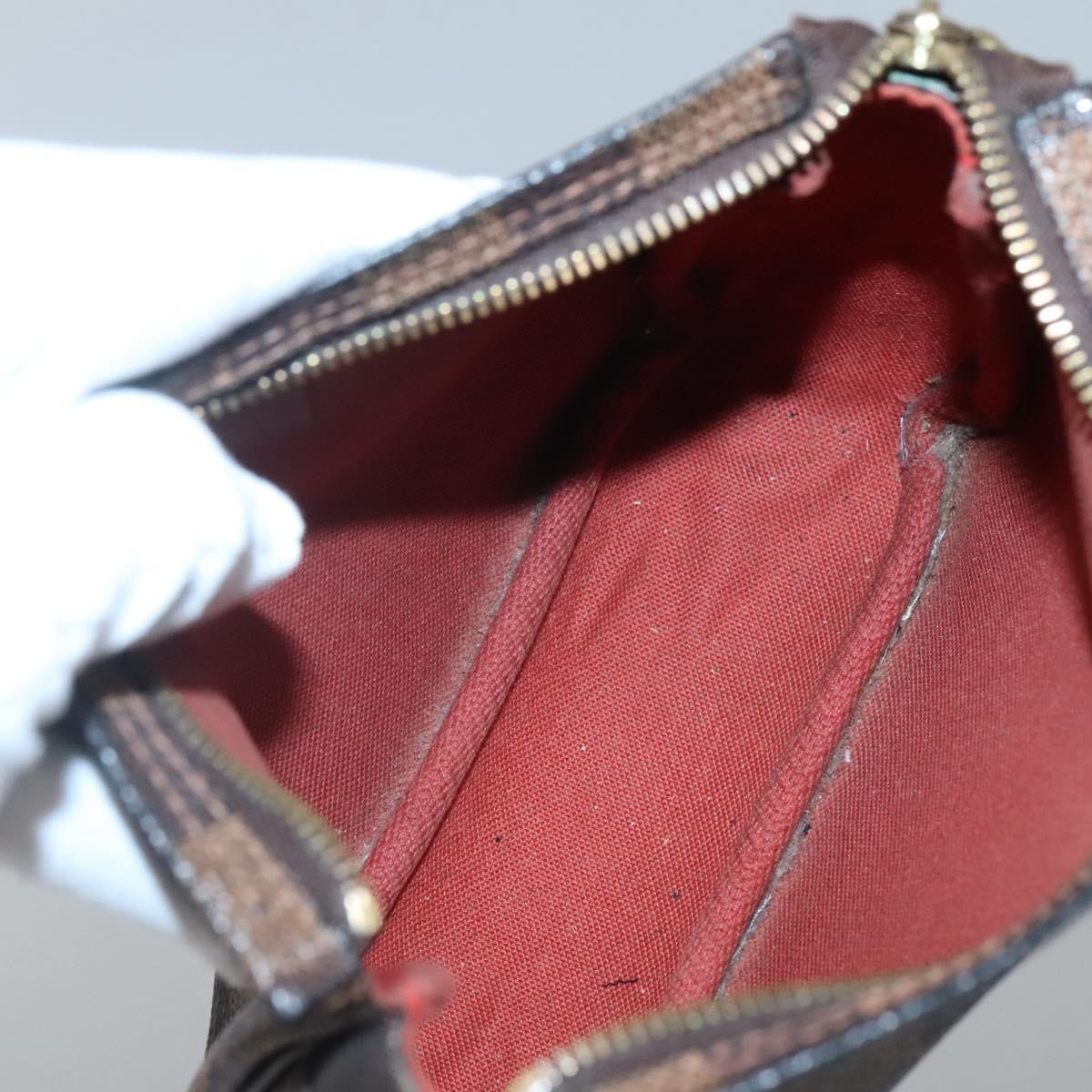 Louis Vuitton Trousse Make Up Bag Damier, BROWN, CANVAS, Clutche & pouche