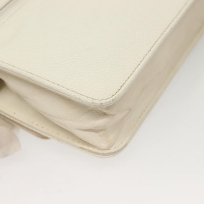 Chanel Vintage Timeless Wallet on Chain Caviar, WHITE, LEATHER, Clutche & pouche