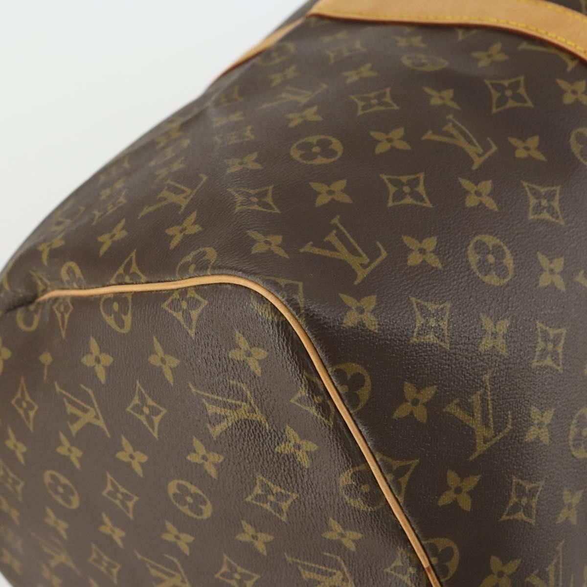 Louis Vuitton Keepall Bag Monogram Canvas, BROWN, CANVAS, Travel bag