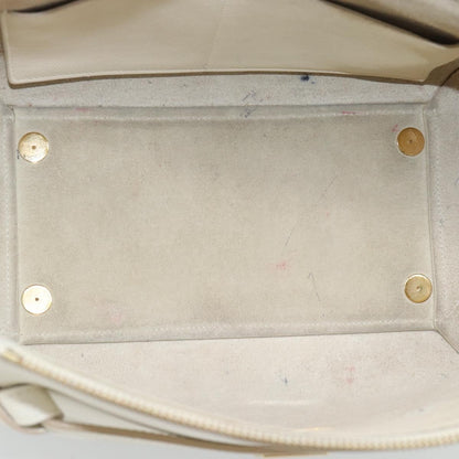 Celine Belt Bag Textured Leather, White, Leather, Handbag