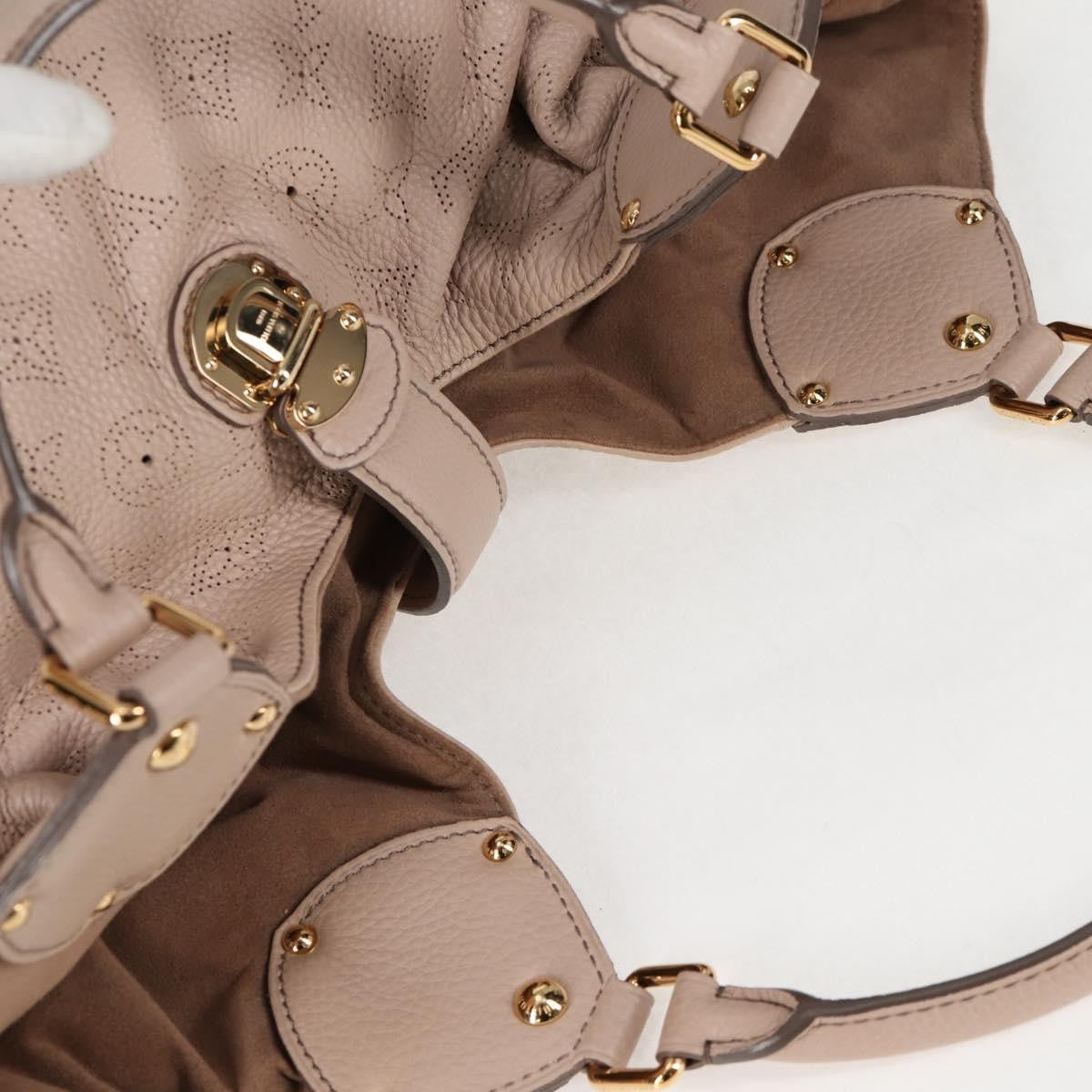 Louis Vuitton XL Hobo Mahina Leather, BEIGE, LEATHER, Tote bag