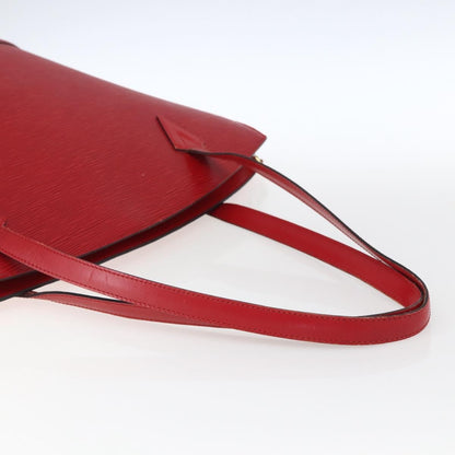 Louis Vuitton Saint Jacques Handbag Epi Leather, RED, LEATHER, Shoulder bag