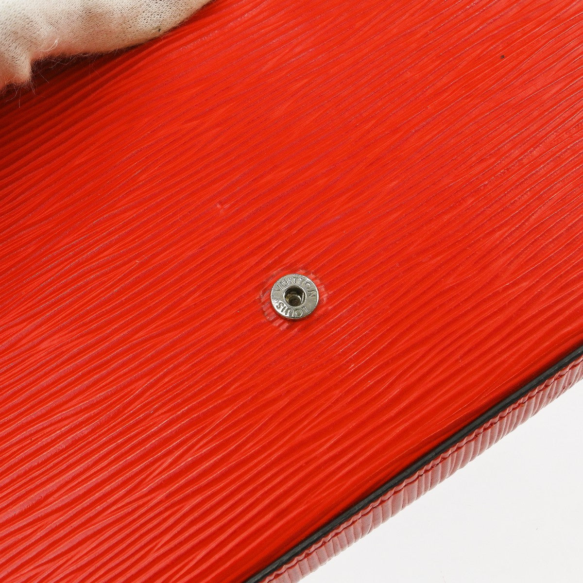 Louis Vuitton Felicie Pochette Epi Leather, Red, Leather, Handbag