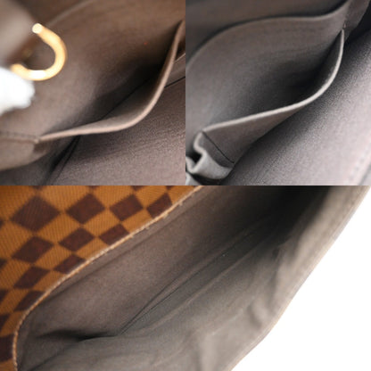 Louis Vuitton Shelton Messenger Bag Damier, BROWN, CANVAS, Shoulder bag