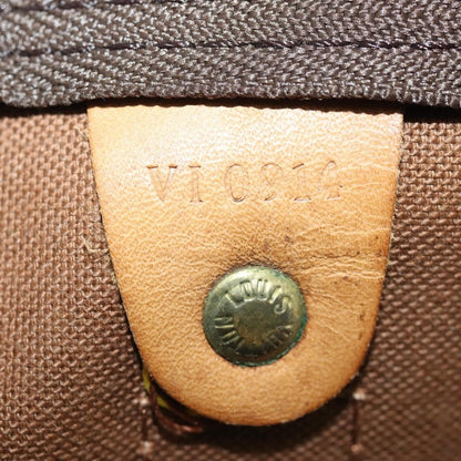 Louis Vuitton Keepall Bandouliere Bag Monogram Canvas, BROWN, CANVAS, Travel bag