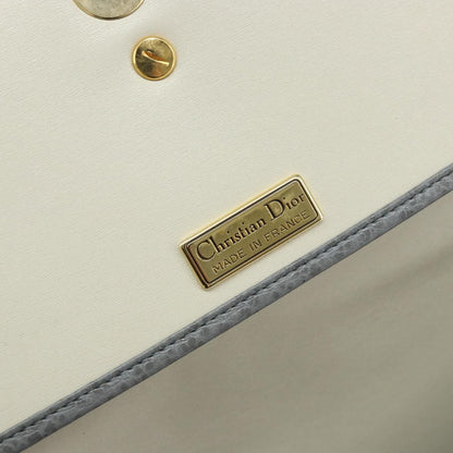 Christian Dior CD Shoulder bag Leather, GRAY, LEATHER, Shoulder bag
