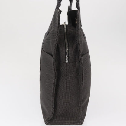 Hermes Fourre-tout Herline Canvas, GRAY, CANVAS, Tote bag