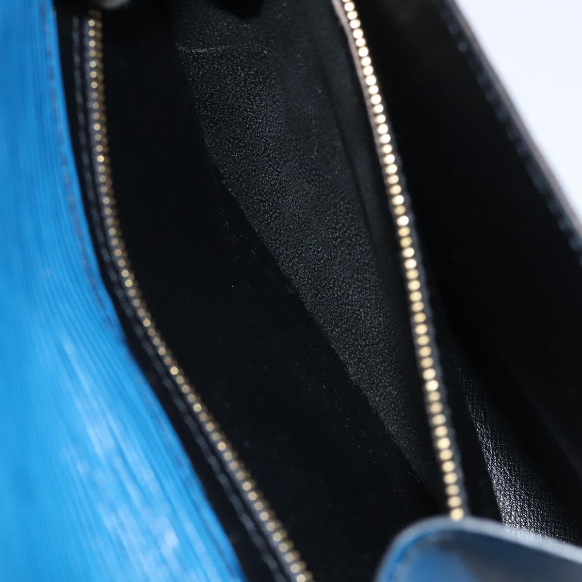 Louis Vuitton Art Deco Clutch Epi Leather, BLUE, LEATHER, Clutche & pouche