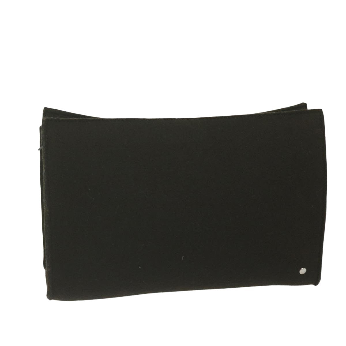 Hermes Vintage Clutch Wool, BROWN, WOOL, Clutche & pouche