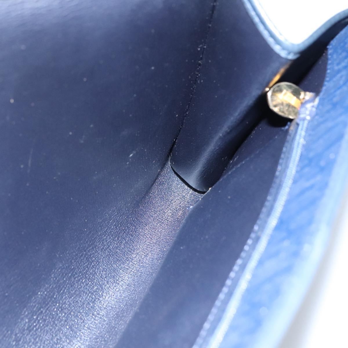 Christian Dior Vintage Trotter Shoulder Bag Canvas, NAVY, CANVAS, Shoulder bag