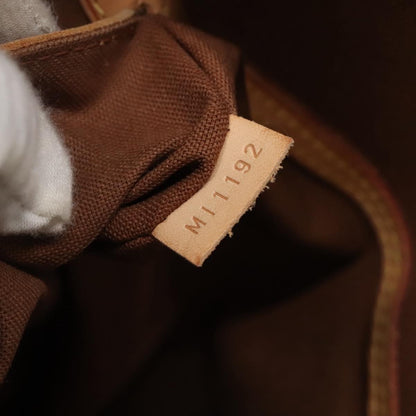 Louis Vuitton Palermo Handbag Monogram Canvas, BROWN, CANVAS, Tote bag