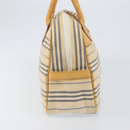 Burberry Vintage Handbag Canvas, WHITE, CANVAS, Handbag