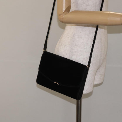 Gucci Vintage Shoulder Bag Velvet, BLACK, VELVET, Shoulder bag