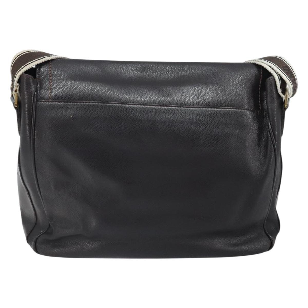 Salvatore Ferragamo Vintage Shoulder Bag Leather, BROWN, LEATHER, Shoulder bag