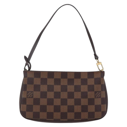 Louis Vuitton Navona Pochette Accessoires Damier, BROWN, CANVAS, Clutche & pouche