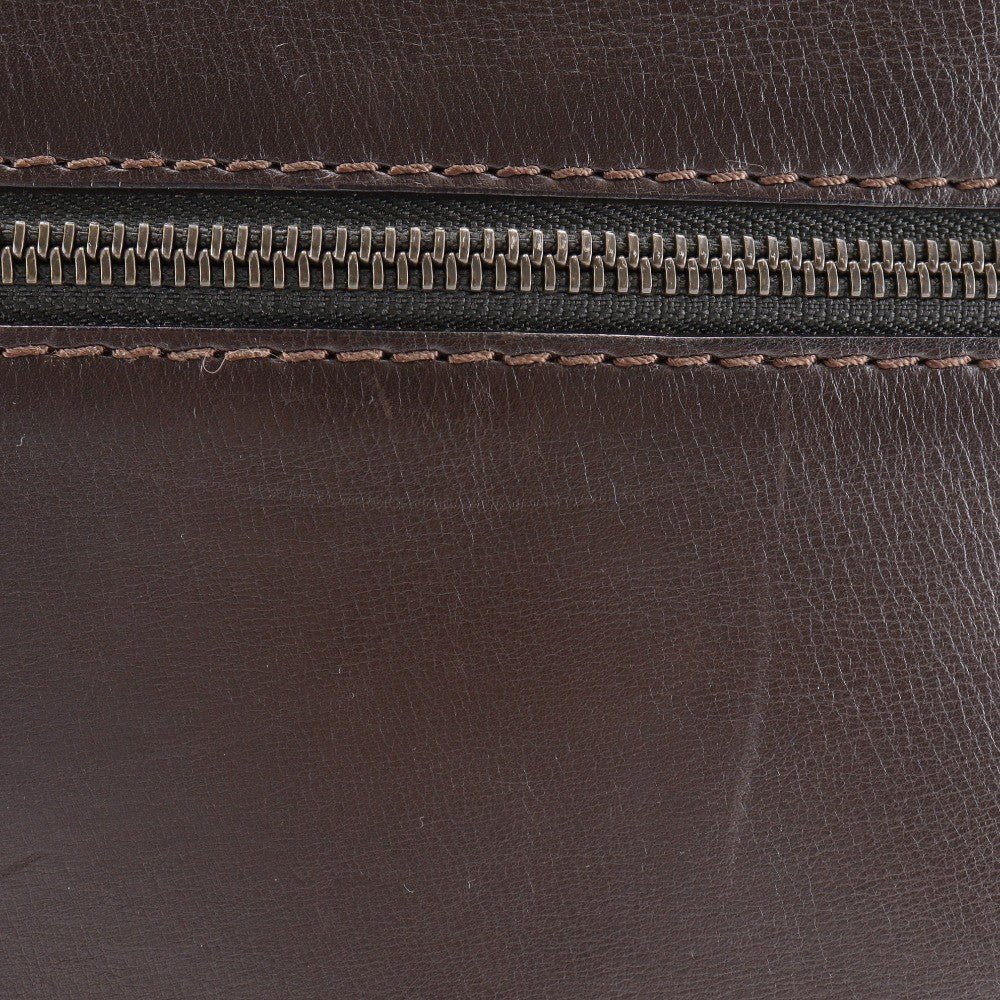 Louis Vuitton Sac Plat Crossbody Bag Utah Leather, BROWN, CALFSKIN, Shoulder bag