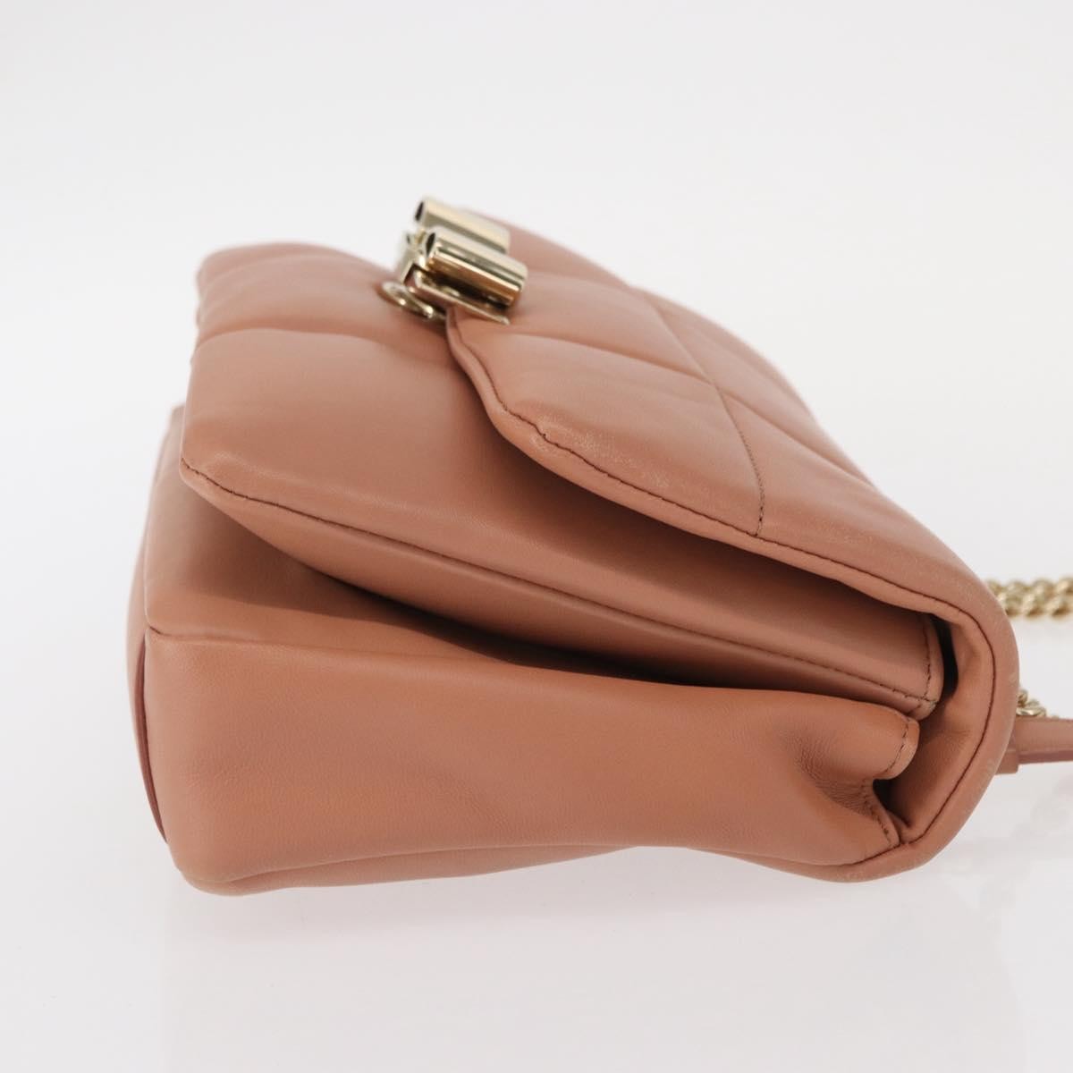 Salvatore Ferragamo Vara Soft Flap Bag Quilted Leather, PINK, LEATHER, Shoulder bag