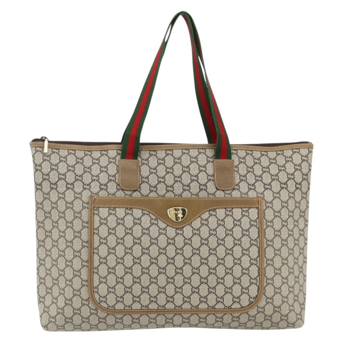 Gucci GG supreme tote bag Canvas, Beige, Canvas, Tote Bag