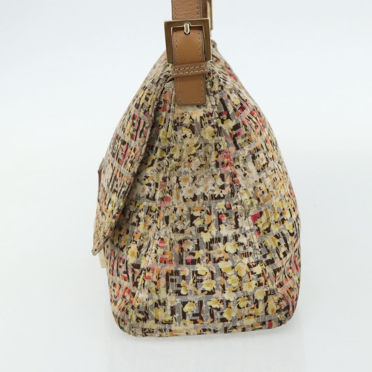 Fendi Mamma Baguette Zucca canvas, Beige, Canvas, Shoulder Bag