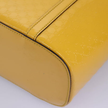 Gucci Nice Tote Microguccissima Patent, YELLOW, PATENT_LEATHER, Tote bag