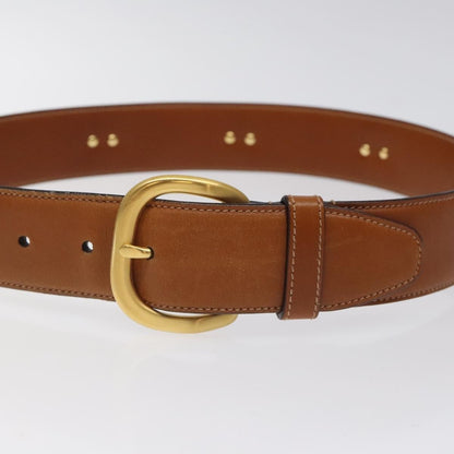 Gucci Round Buckle Belt Leather, Brown, Leather, Belt