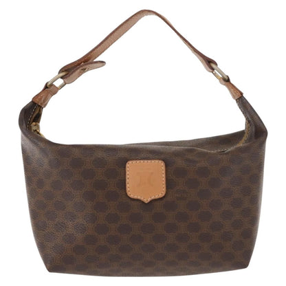 Celine Vintage Macadam Handbag Macadam, BROWN, CANVAS, Handbag