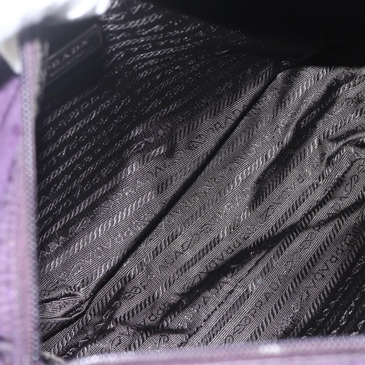 Prada Double Buckle Flap Messenger Bag Tessuto, PURPLE, NYLON, Shoulder bag
