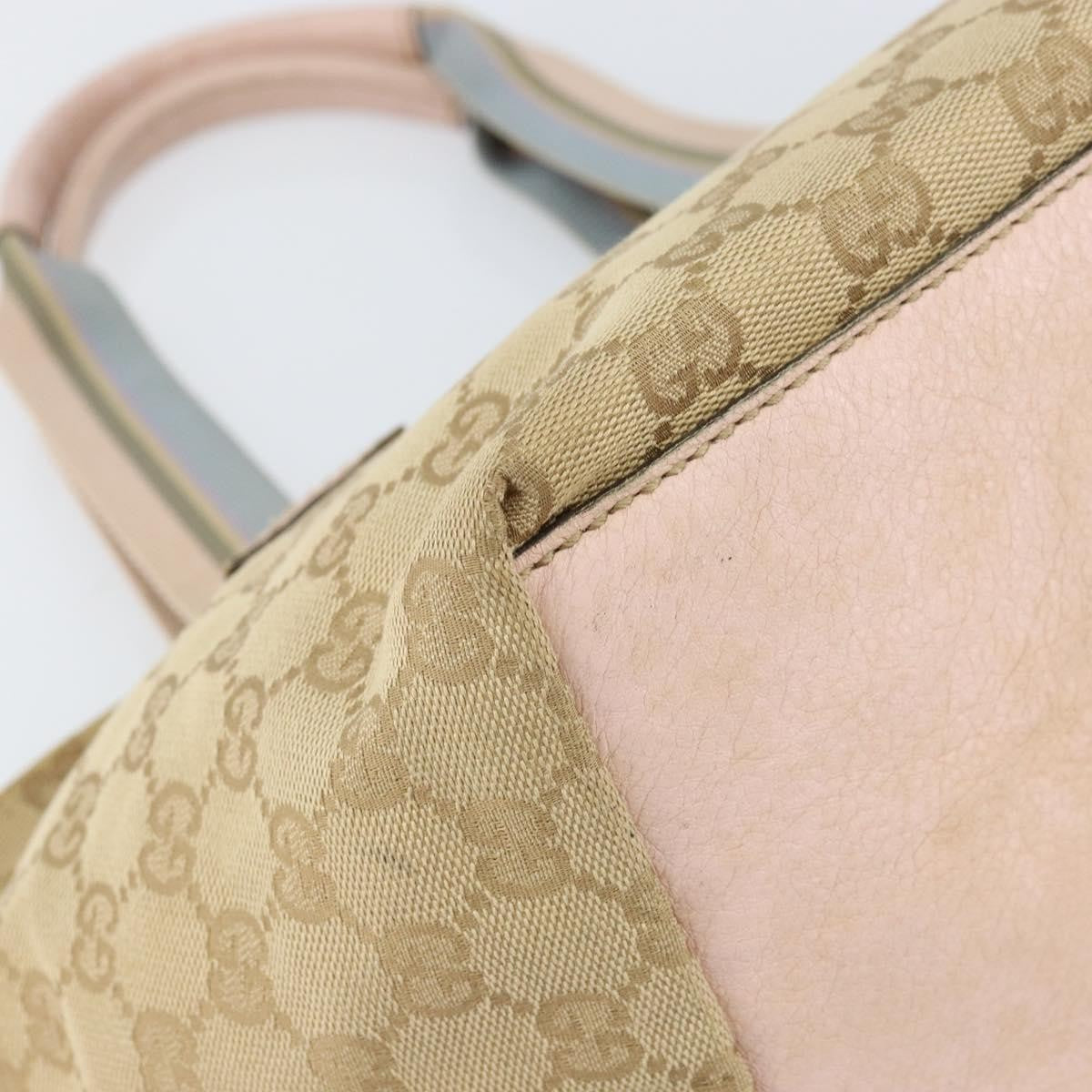 Gucci Web Zip Tote GG Canvas, BEIGE, CANVAS, Tote bag