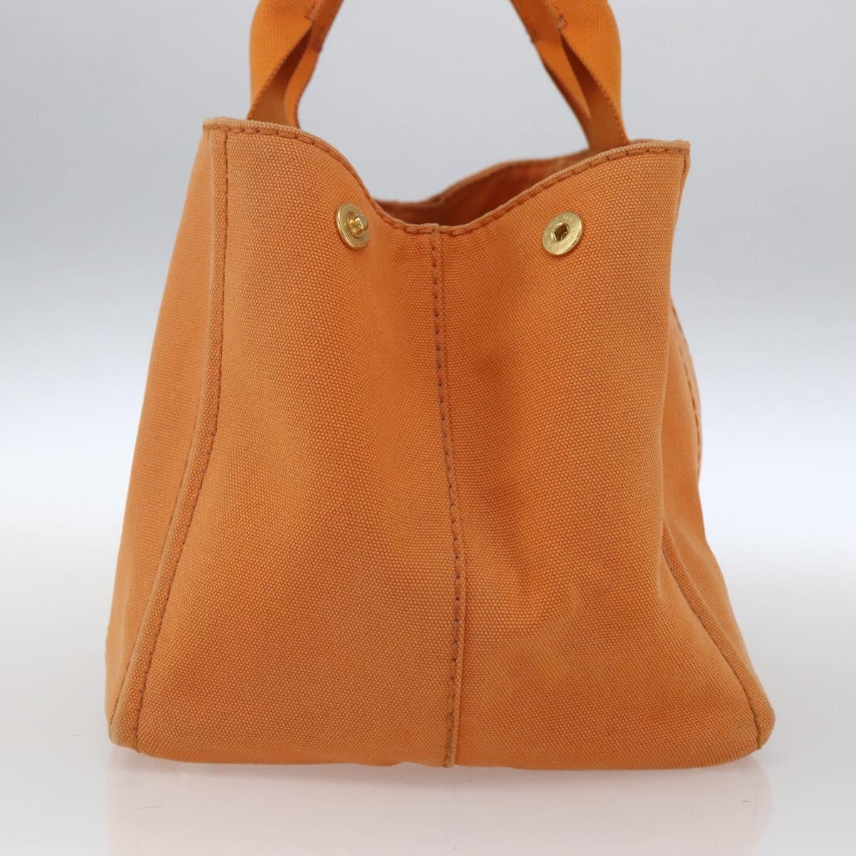 Prada Canapa Tote Canvas, ORANGE, CANVAS, Tote bag