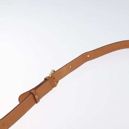 Celine Vintage Macadam Circle Logo Shoulder Bag Canvas and Leather, Brown, Canvas, Shoulder Bag