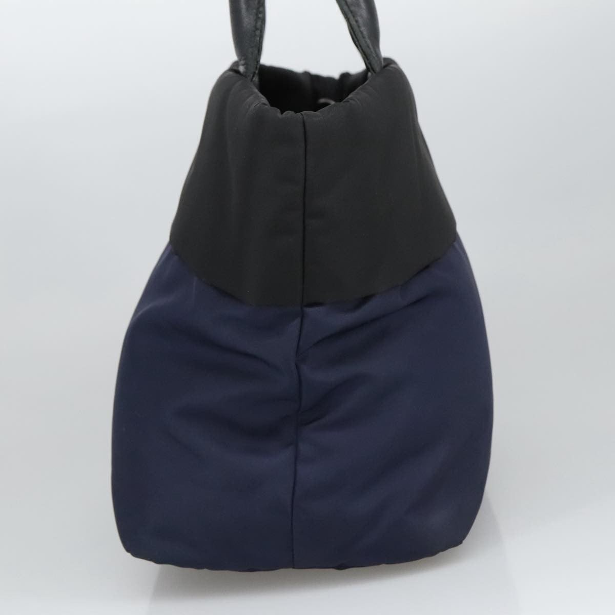 Prada Convertible Double Tote Tessuto, Navy, Nylon, Tote Bag