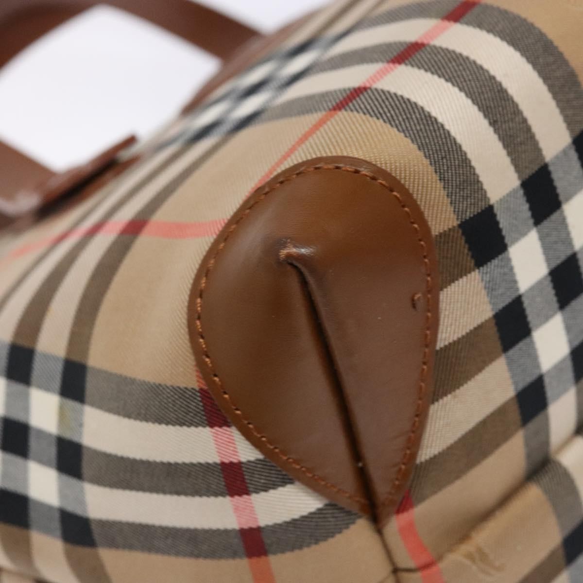 Burberry Nova Check Tote Canvas and Leather, BEIGE, CANVAS, Tote bag