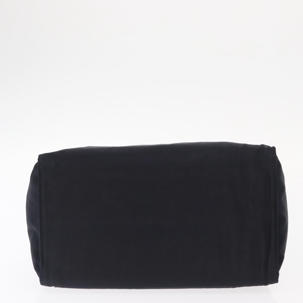 Prada Metal Handles Tote Tessuto, Navy, Nylon, Tote Bag