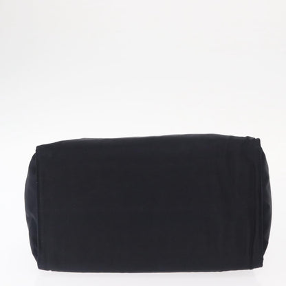 Prada Metal Handles Tote Tessuto, Navy, Nylon, Tote Bag